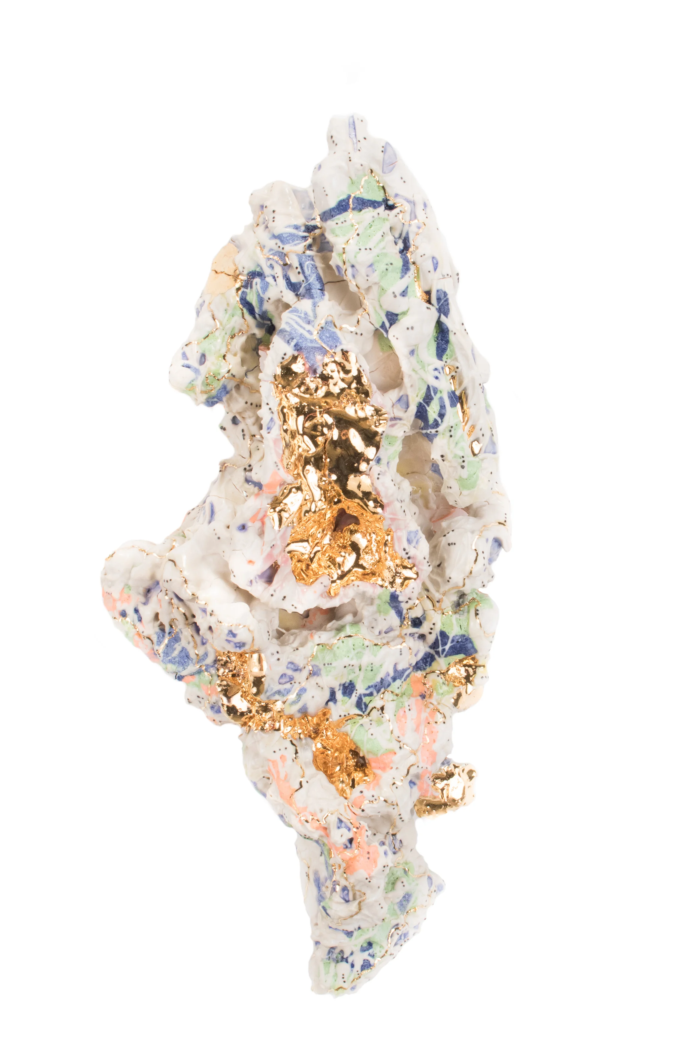 Assemblage 145. 2017 Ceramic, Gold Luster 20.5 x 13 x 40.5 cm