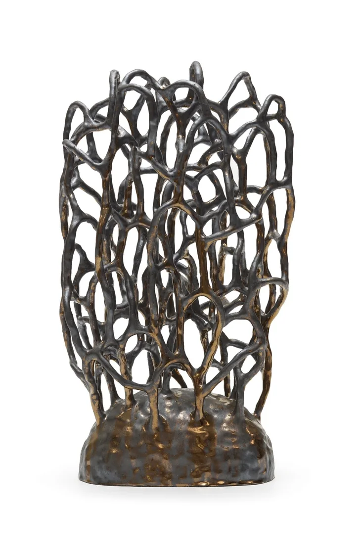 Untitled (Pewter Bush), 2017 Ceramic 40 x 27 x 23 cm