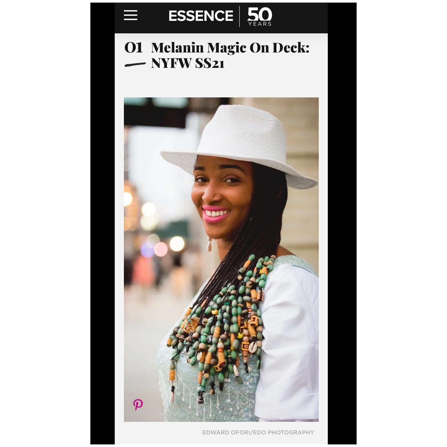 They tryna see the show, while I&rsquo;m just tryna STOP the show!  Thank you to the one and only @essence for the feature this #nyfw season. Anybody else wearing their white before it gets &ldquo;too late?&rdquo; 🙋🏾&zwj;♀️ I&rsquo;m just tryna tra