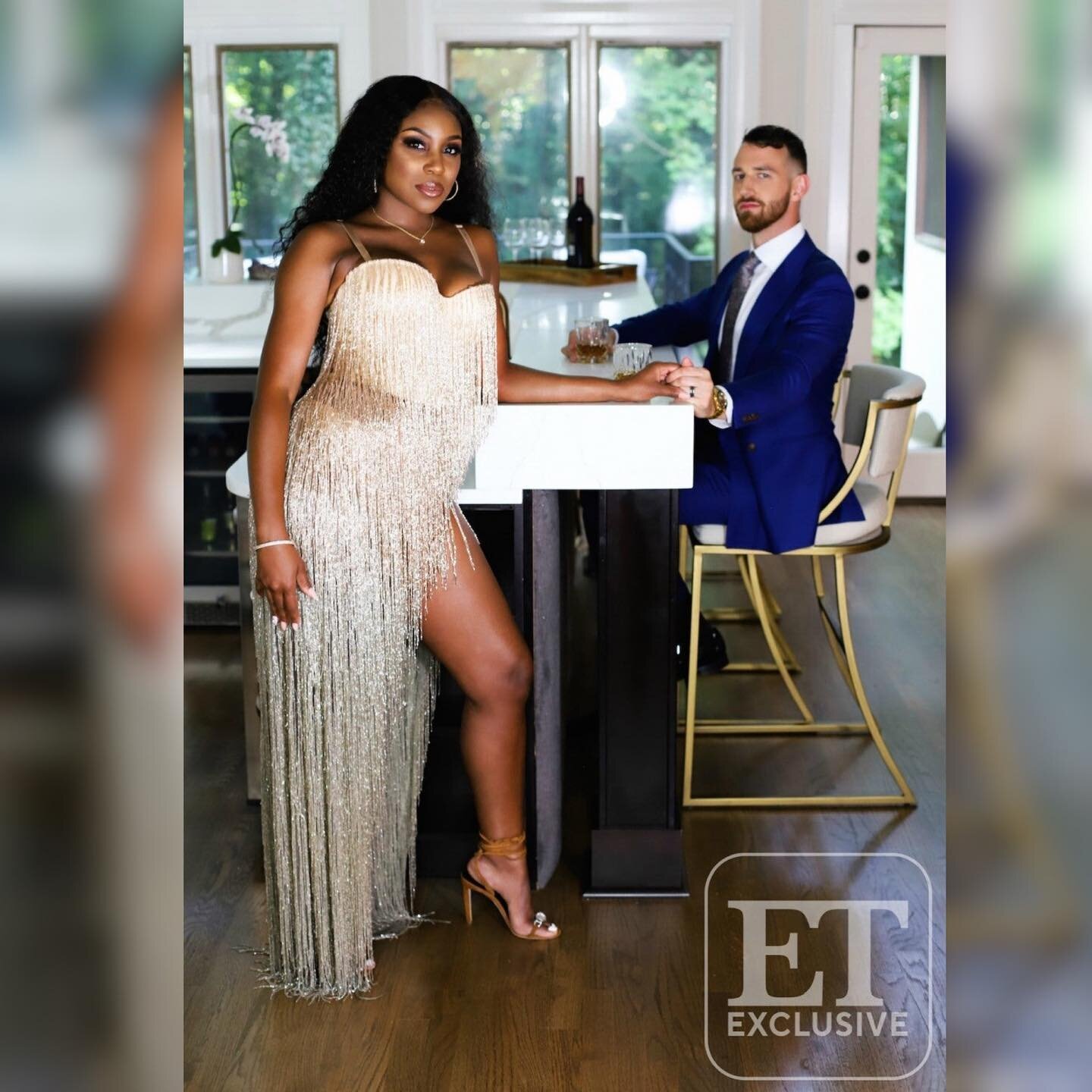 What&rsquo;s a housewife without a REUNION DRESS!? 💡
Check out this picture perfect #powercouple y&rsquo;all!! 😍 This look had to be my favorite for both @need4lspeed and @cameronreidhamilton 👏🏾 
💙🙏🏾
Thank you @arega_us! We were EXTRA careful 