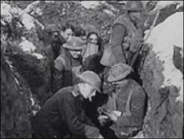 Soldiers in the trenches