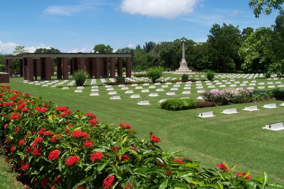 Labuan War Cemetery on the island of Labuan in Malaysia.