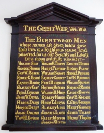 Burntwood Institute Memorial Plaque