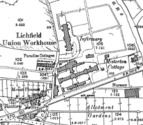  A plan of the Workhouse about 1900.