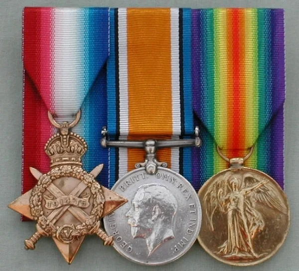 1914-1915 Star, British War Medal and Victory Medal