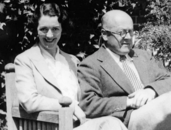 John Christie, founder of the Glyndebourne Opera Company, with his wife Audrey Mildmay