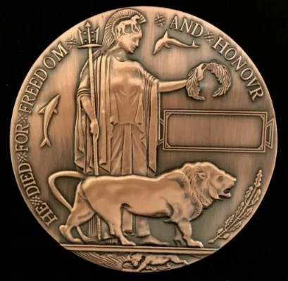 Replica memorial plaque