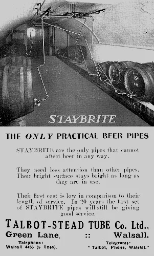 1935 advertisement for the Talbot-Stead Tube Company Limited, Walsall