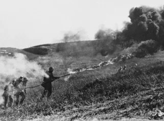 A German flamethrower in the Great War