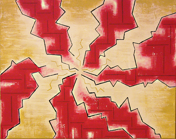 broken rose 22x28