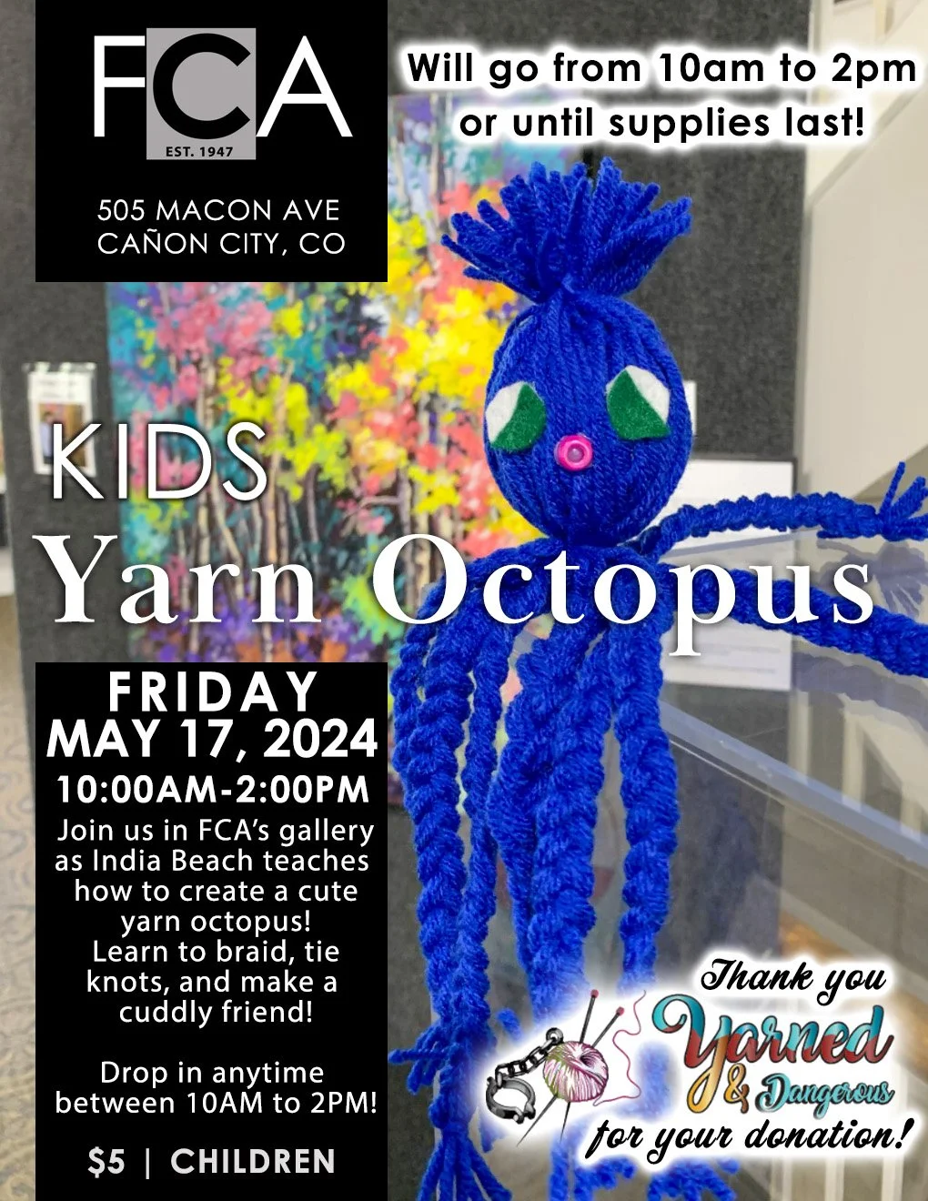 Kids Yarn Octopus