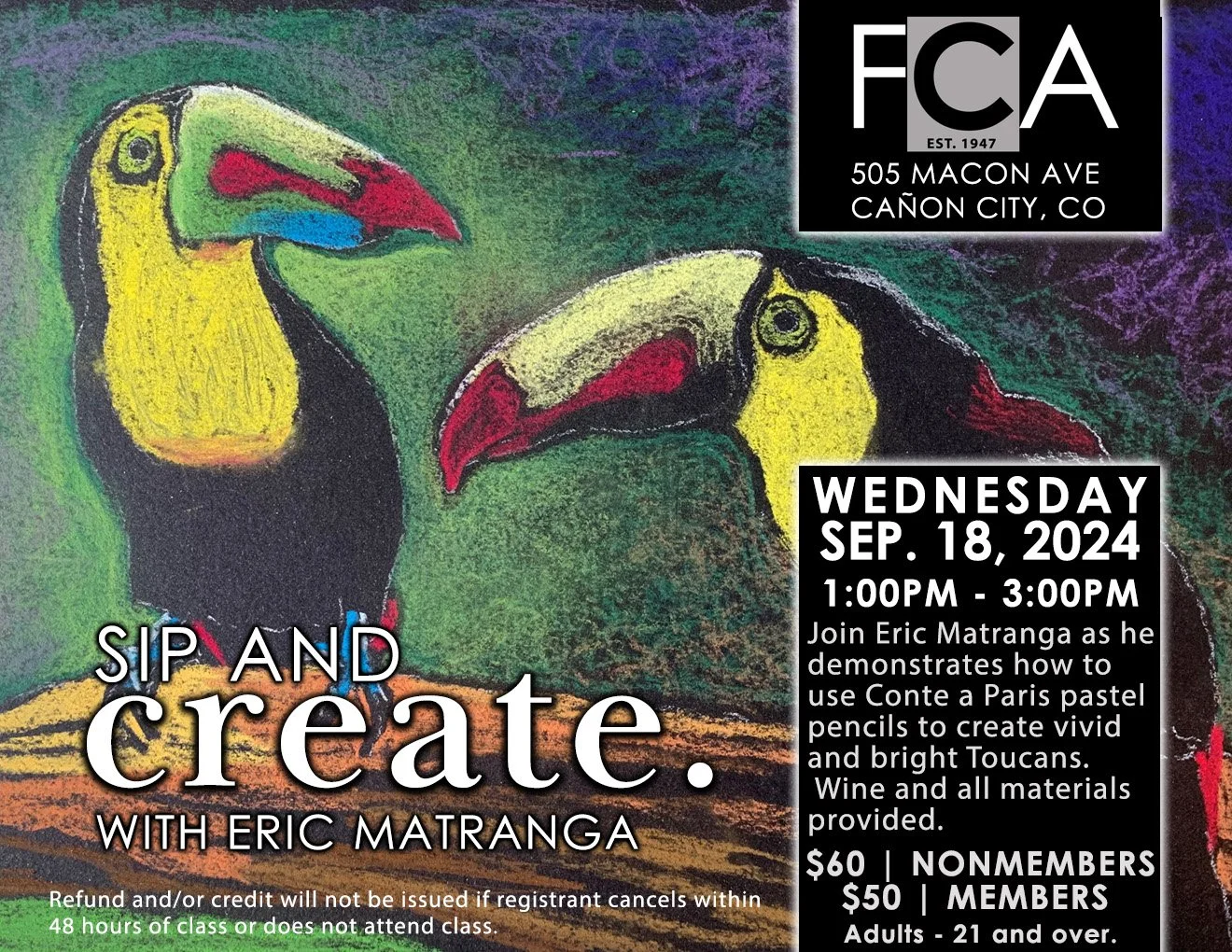 Pastel Toucan Class with Eric Matranga