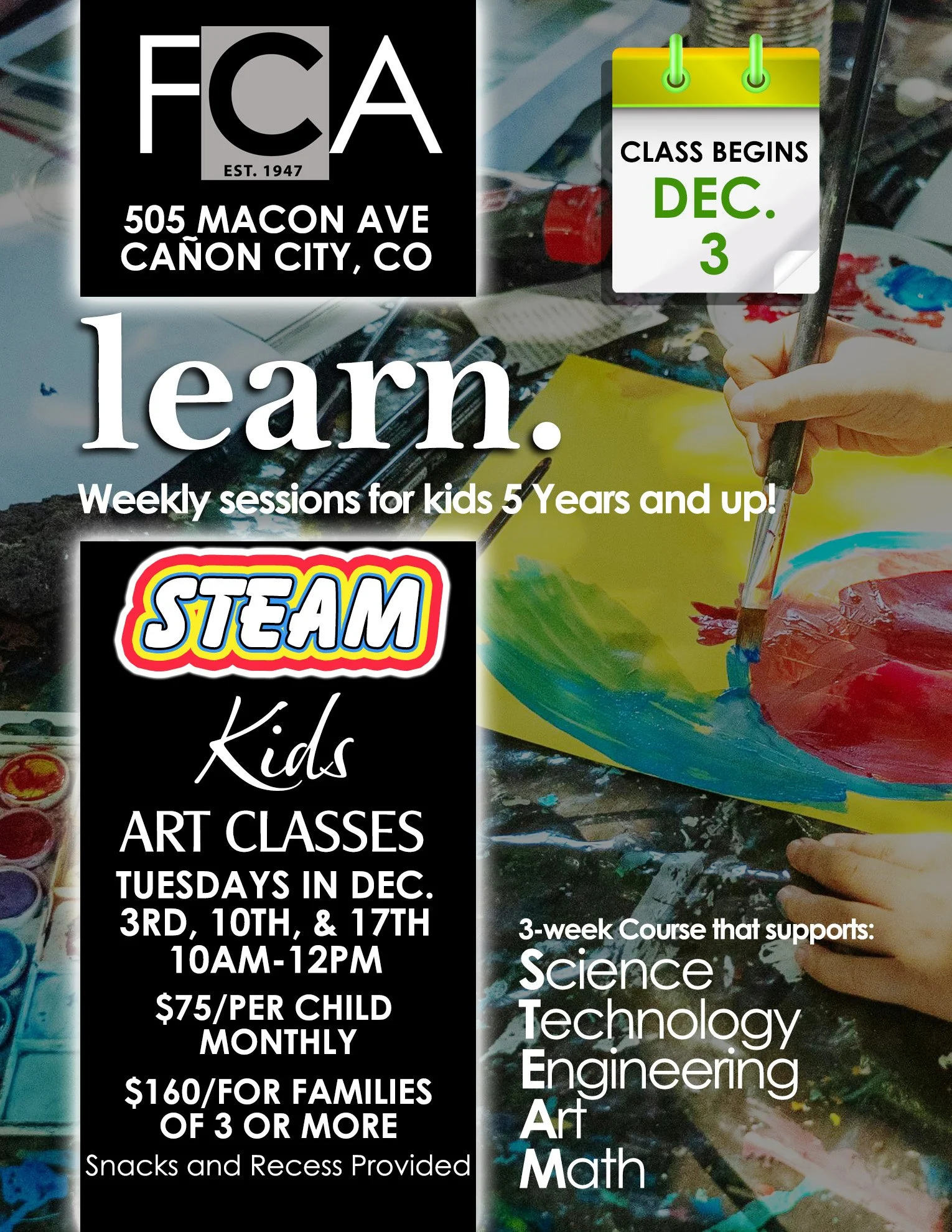 STEAM Kids Art Course