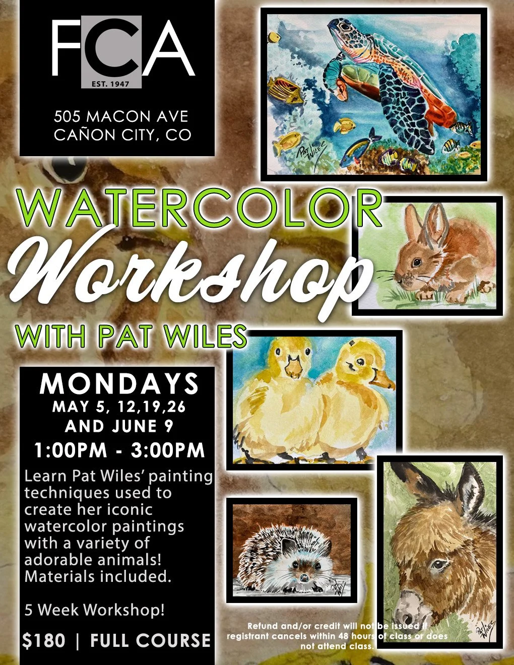 5-Week Watercolor Workshop .