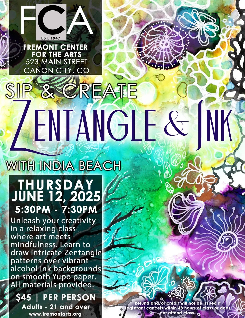 Sip and Create: Zentangle &amp; Ink