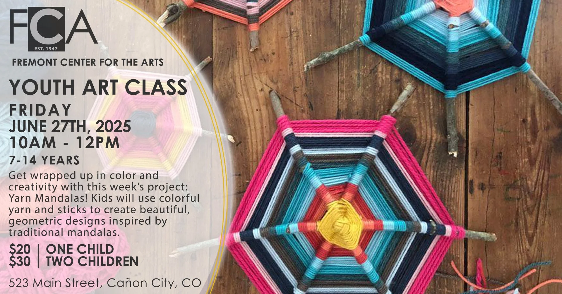 Summer Art Adventures – Friday, June 27th