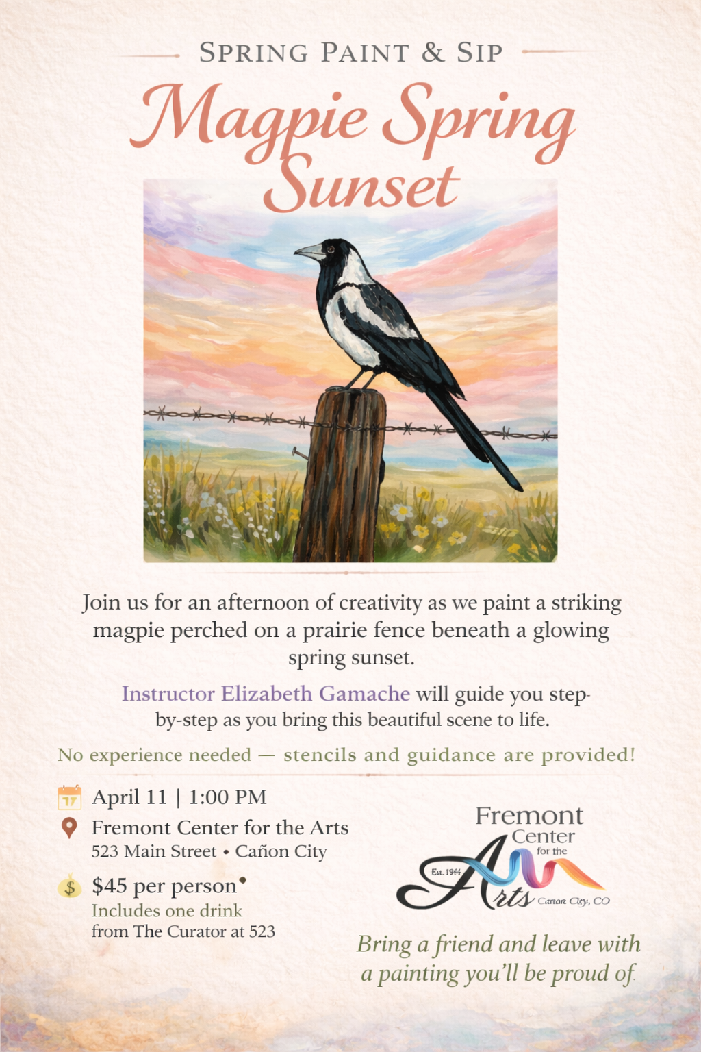 Spring Sip &amp; Paint