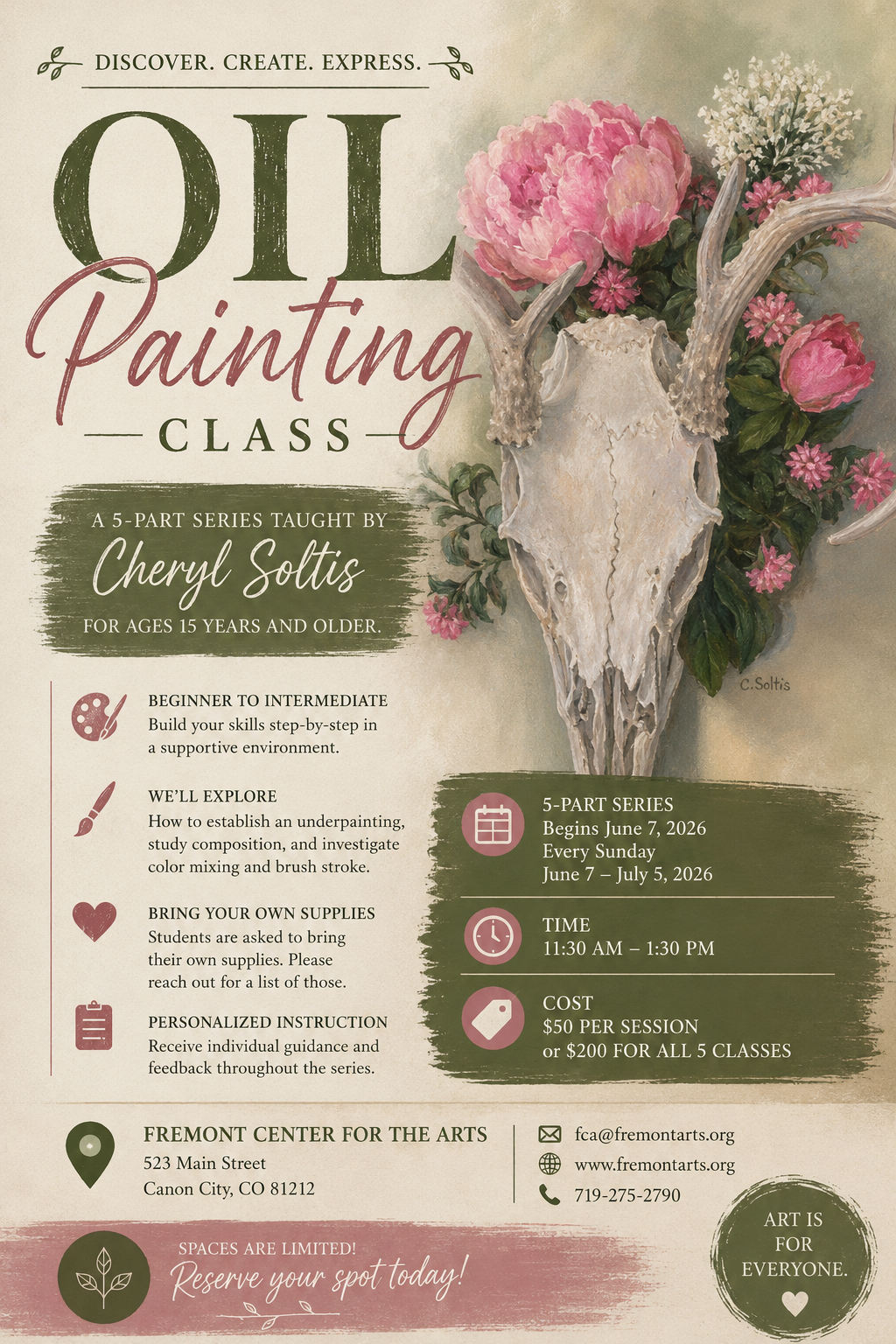 Oil Painting Class with Cheryl Soltis