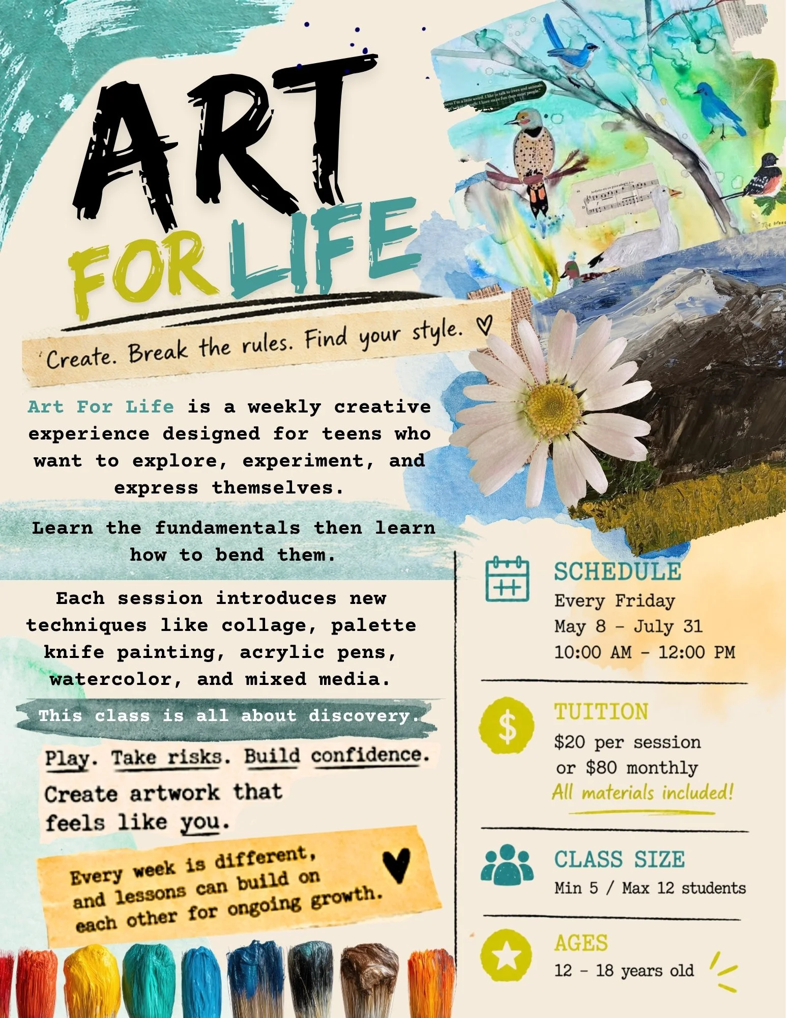 Art for Life - A Creative Teen Club