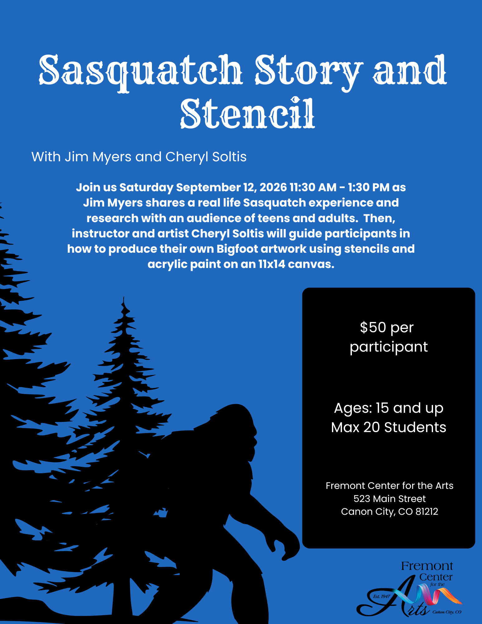 Sasquatch Story and Stencil with Jim Myers