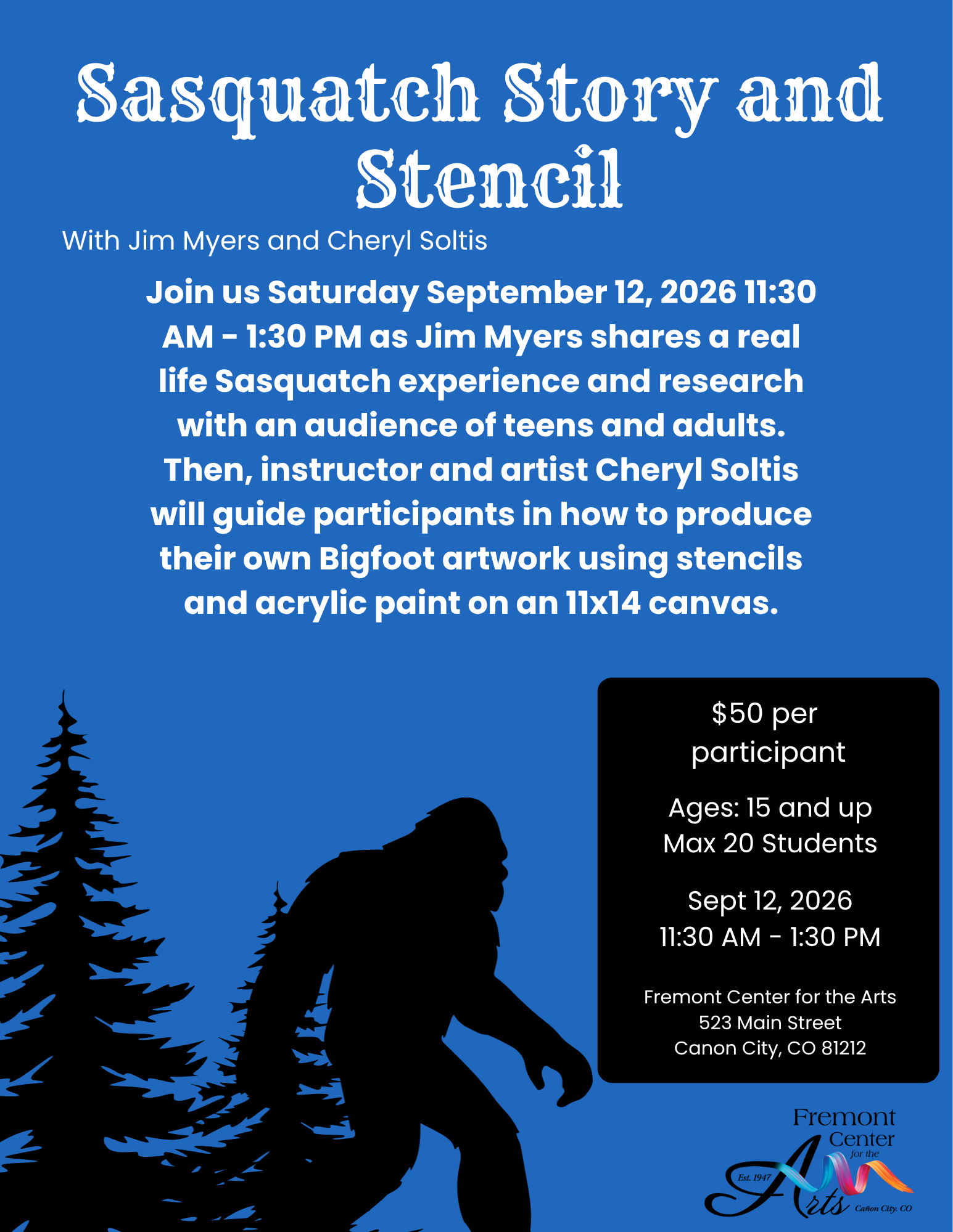 Sasquatch Story and Stencil with Jim Myers