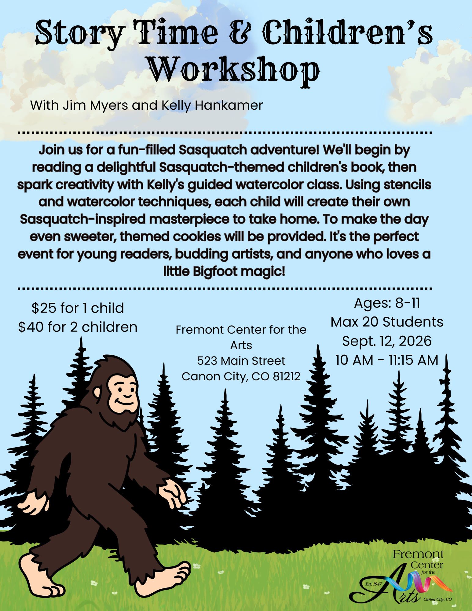Bigfoot Storytime and Children's Workshop