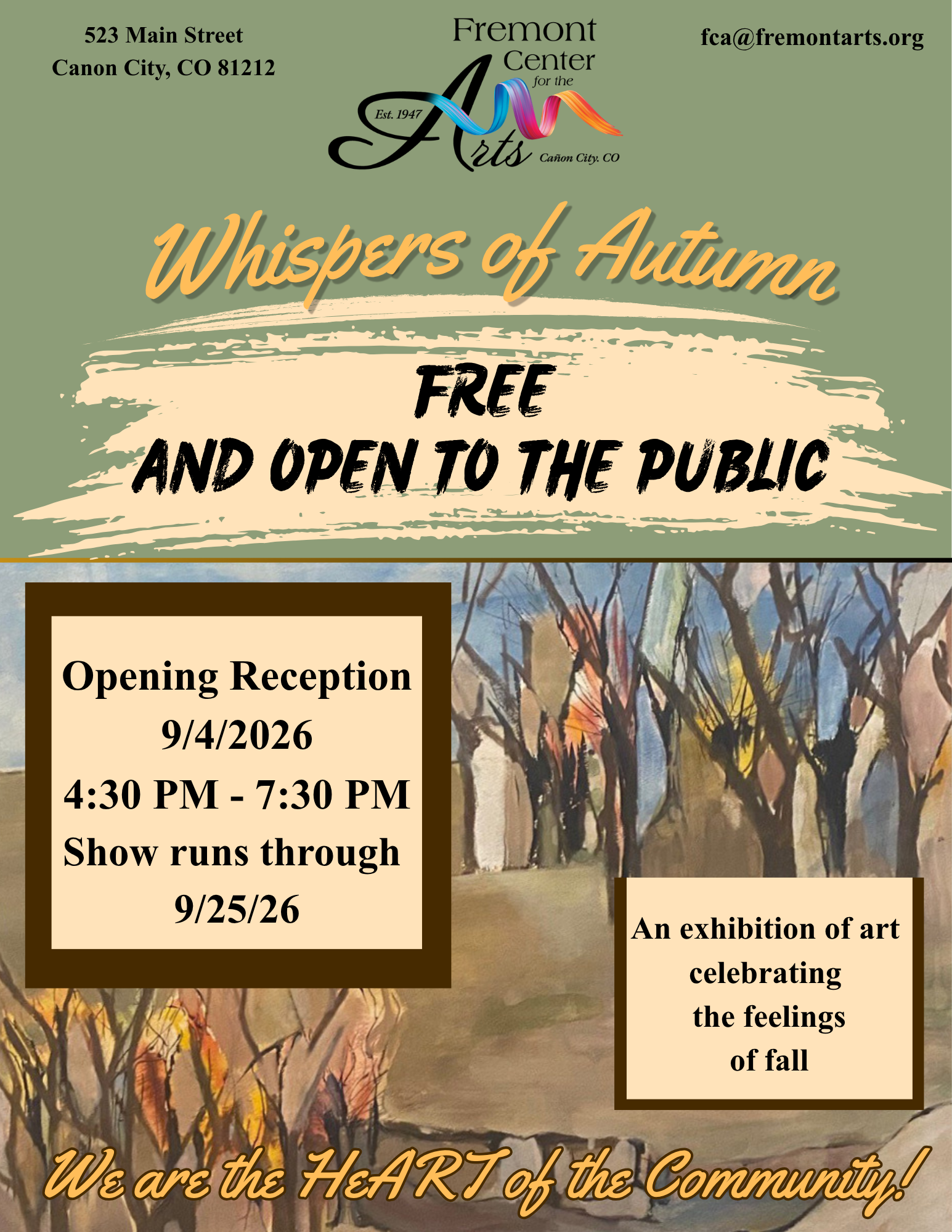 September Members Show: Whispers of Autumn Opening Reception