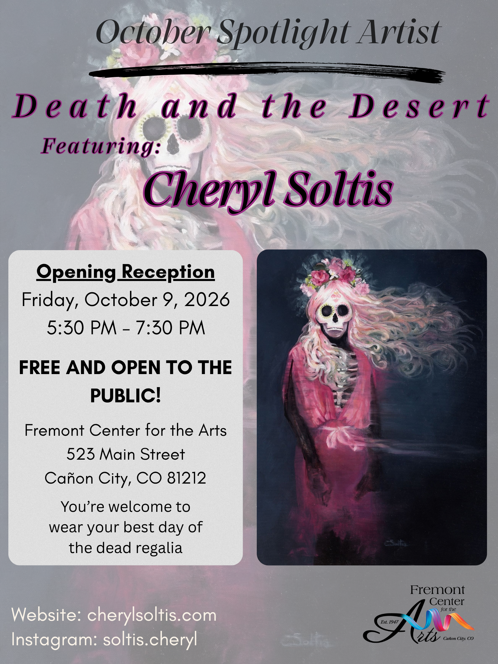 October Spotlight Artist: Cheryl Soltis Opening Reception