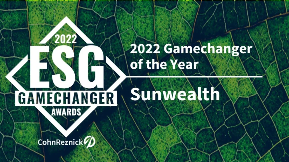 CohnReznick Names Sunwealth as their Inaugural ESG Gamechanger of the Year