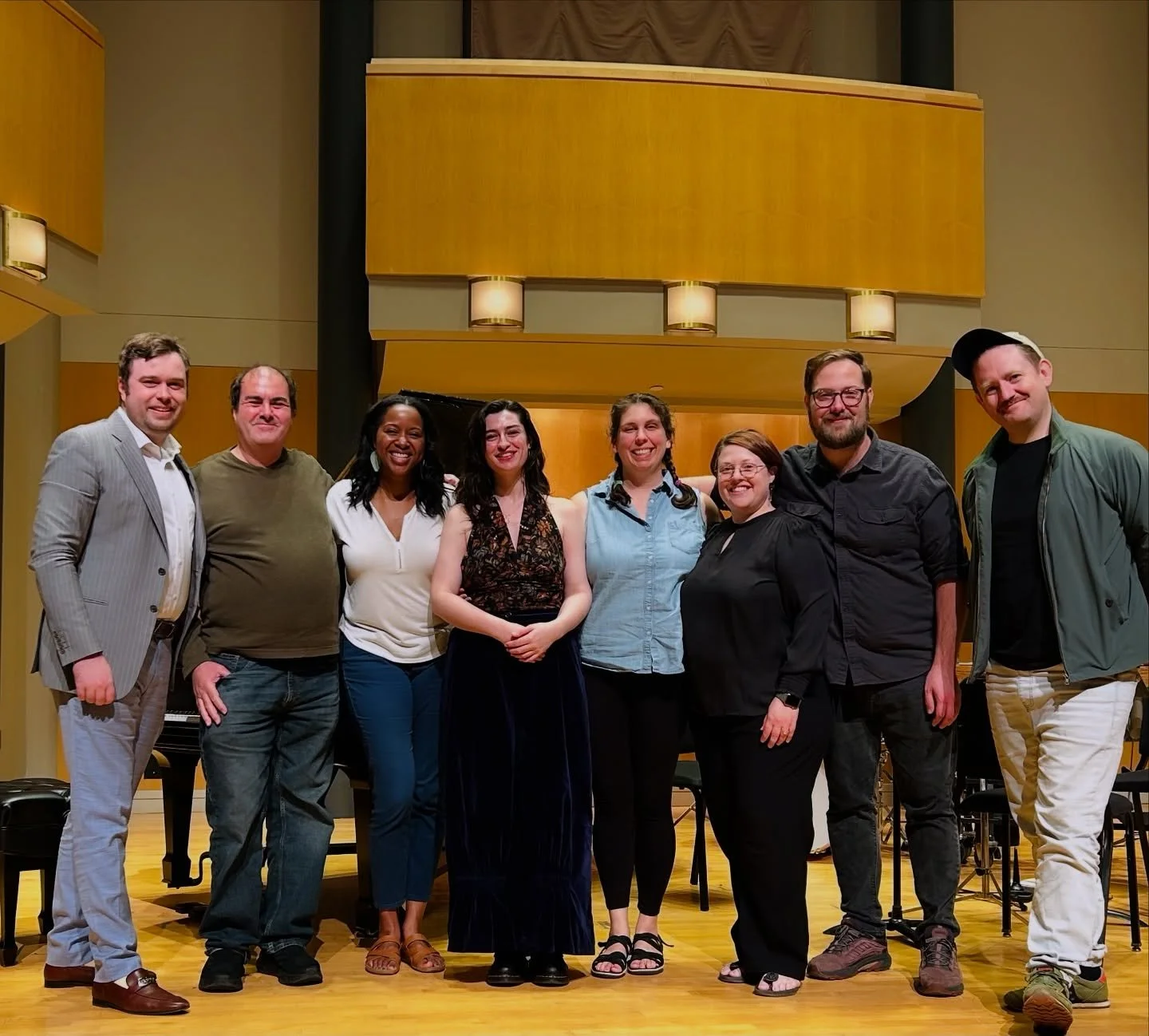 Good times last weekend at @terpsmusic workshopping and recording works by their graduate composition students. A special shout out of thanks to our phenomenal guest artist, @strangestembrace , cello, who joined the fam for this project. Congratulati