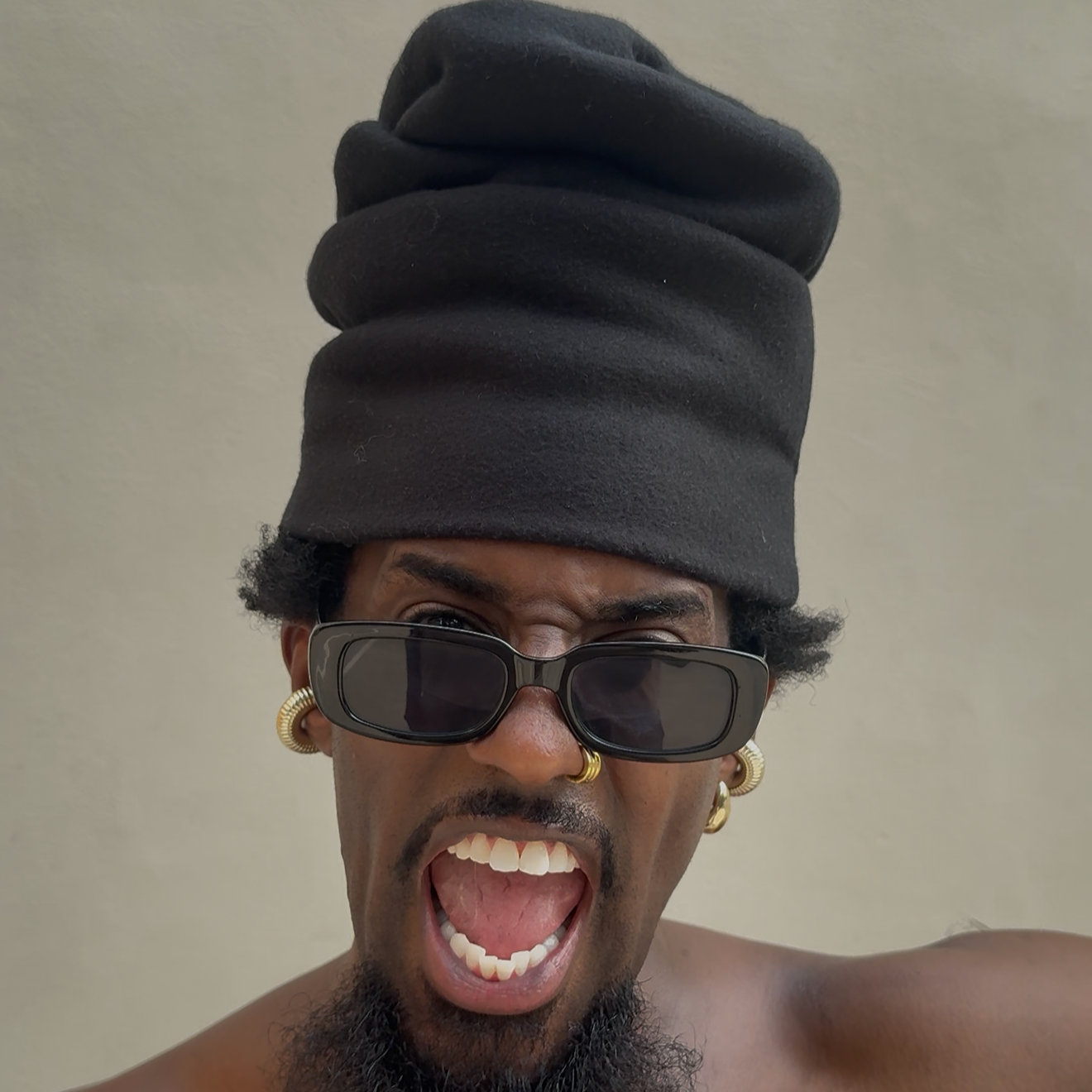 stacked beanie, signature beanie, polyester beanie, fashion beanie, unisex knit hat, streetwear beanie, designer beanie, JOSEPHMcRAE beanie.