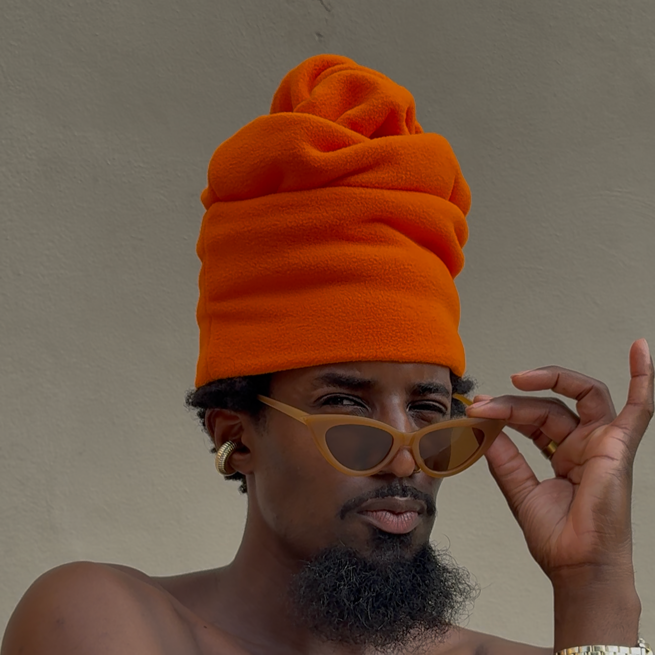 stacked beanie, signature beanie, polyester beanie, fashion beanie, unisex knit hat, streetwear beanie, designer beanie, JOSEPHMcRAE beanie.