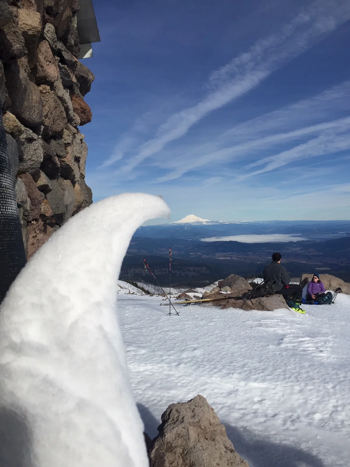View from a hike up to the timberline trail on Mt. Hood