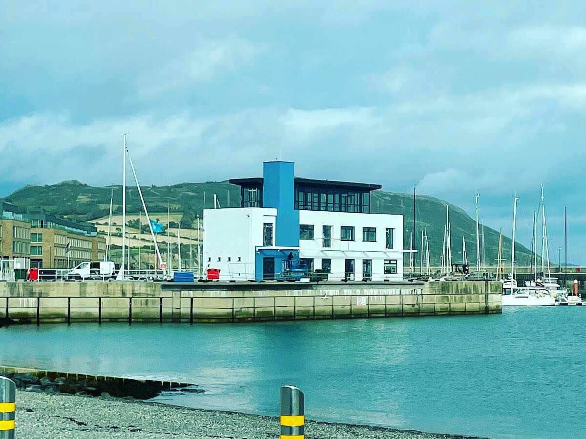 Our #greystonesmarina building starting to take on some life again with colour and installation of balconies / external stairs , after a long covid wait