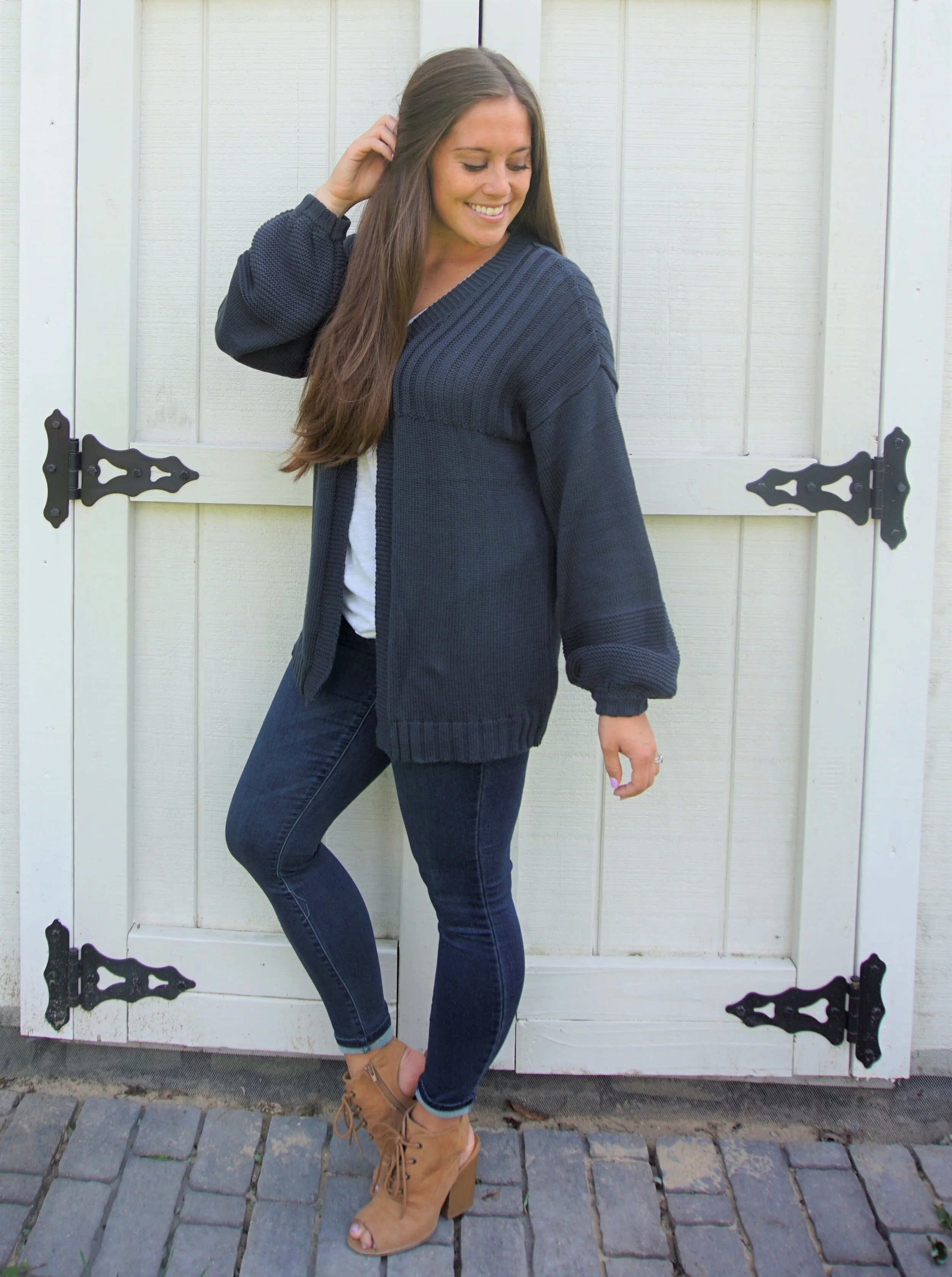 Let's Stay Together Dark Teal Cardigan