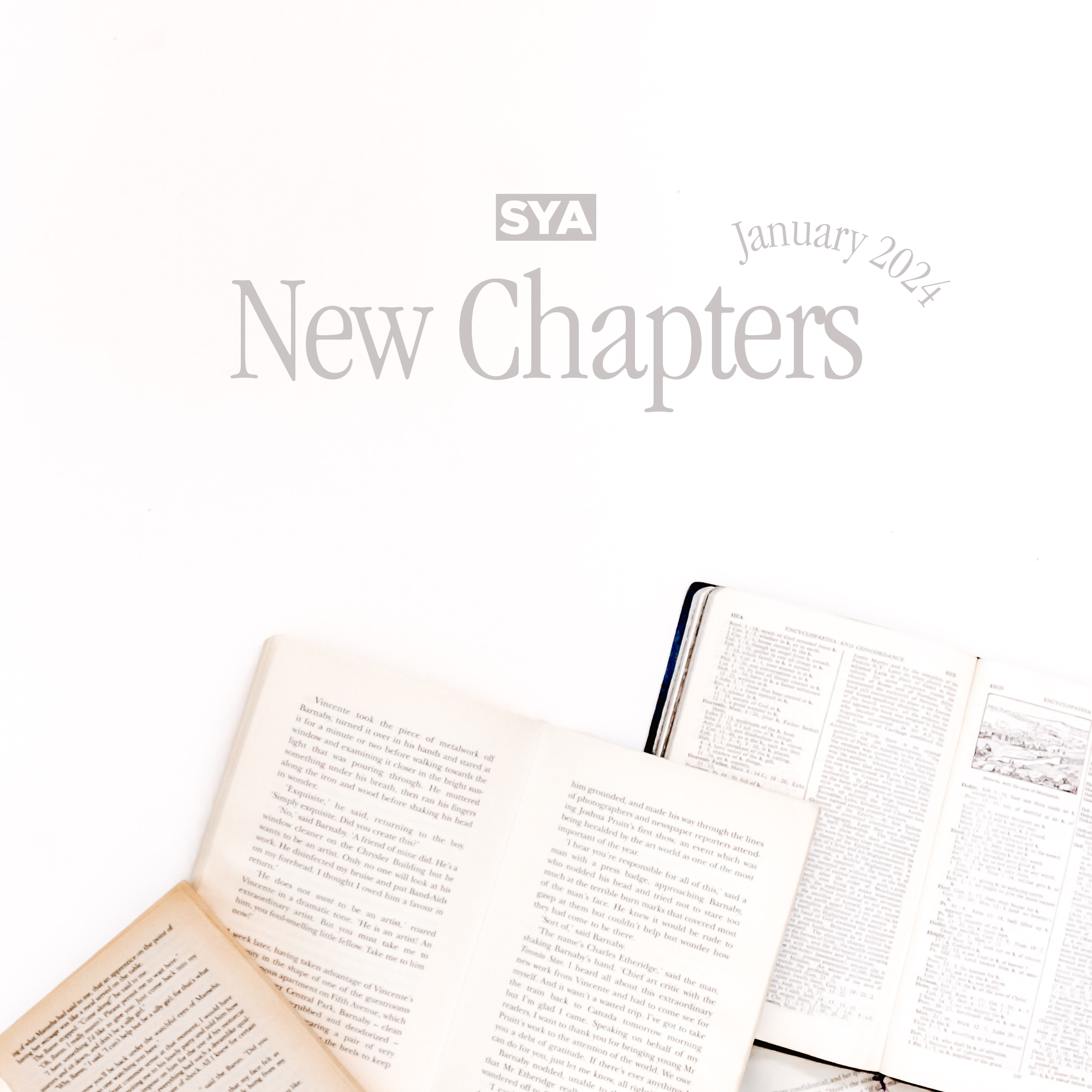 Jan 1 - Things to Start