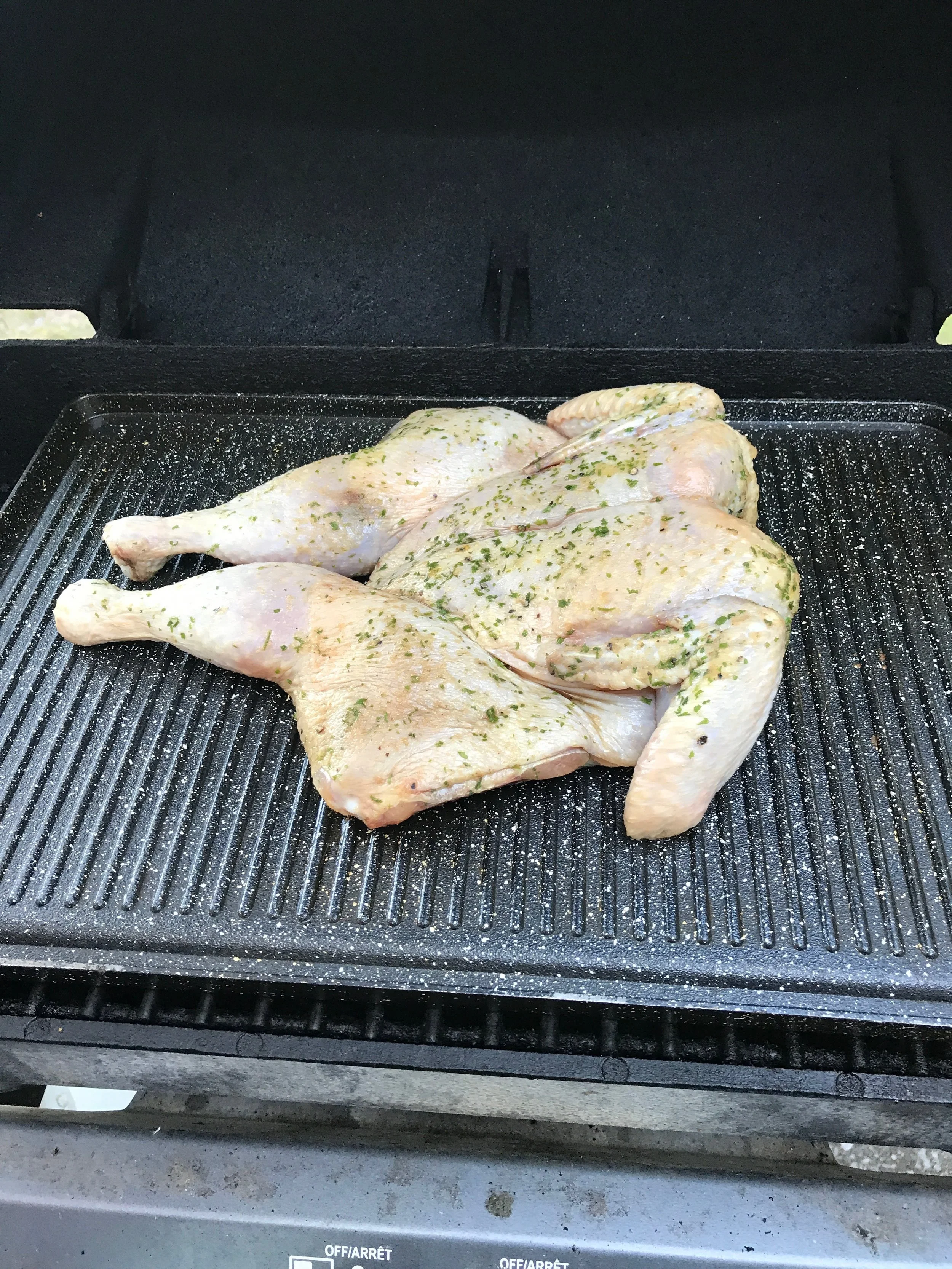 BBQ Season - try a Flattened Seasoned Chicken!