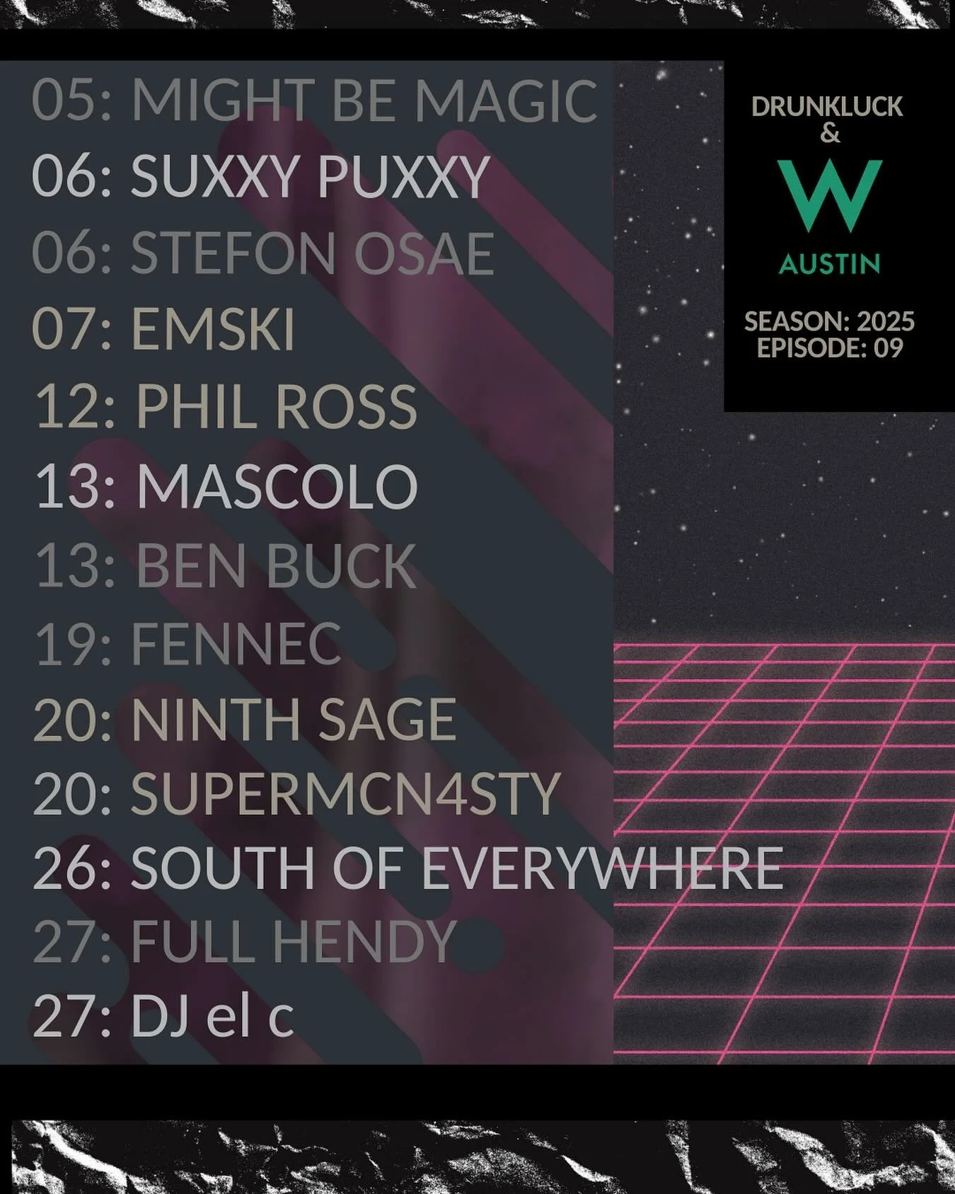 school is back in session &amp; our September DJ roster at @waustin might teach you a thing or two