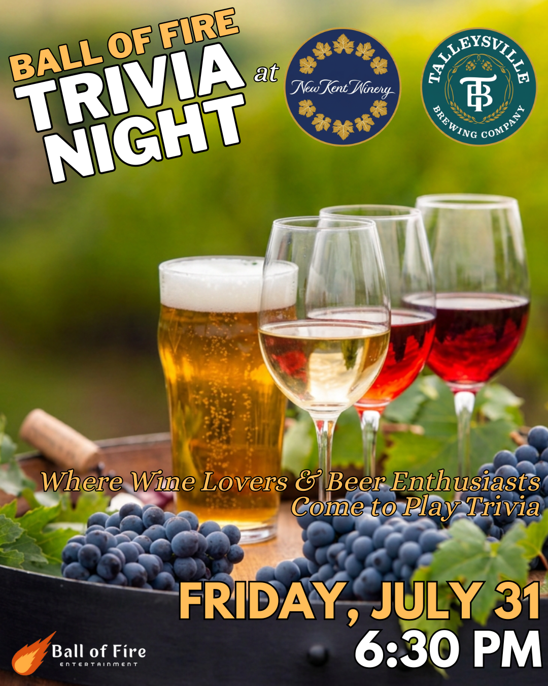 Trivia with Ball of Fire Entertainment