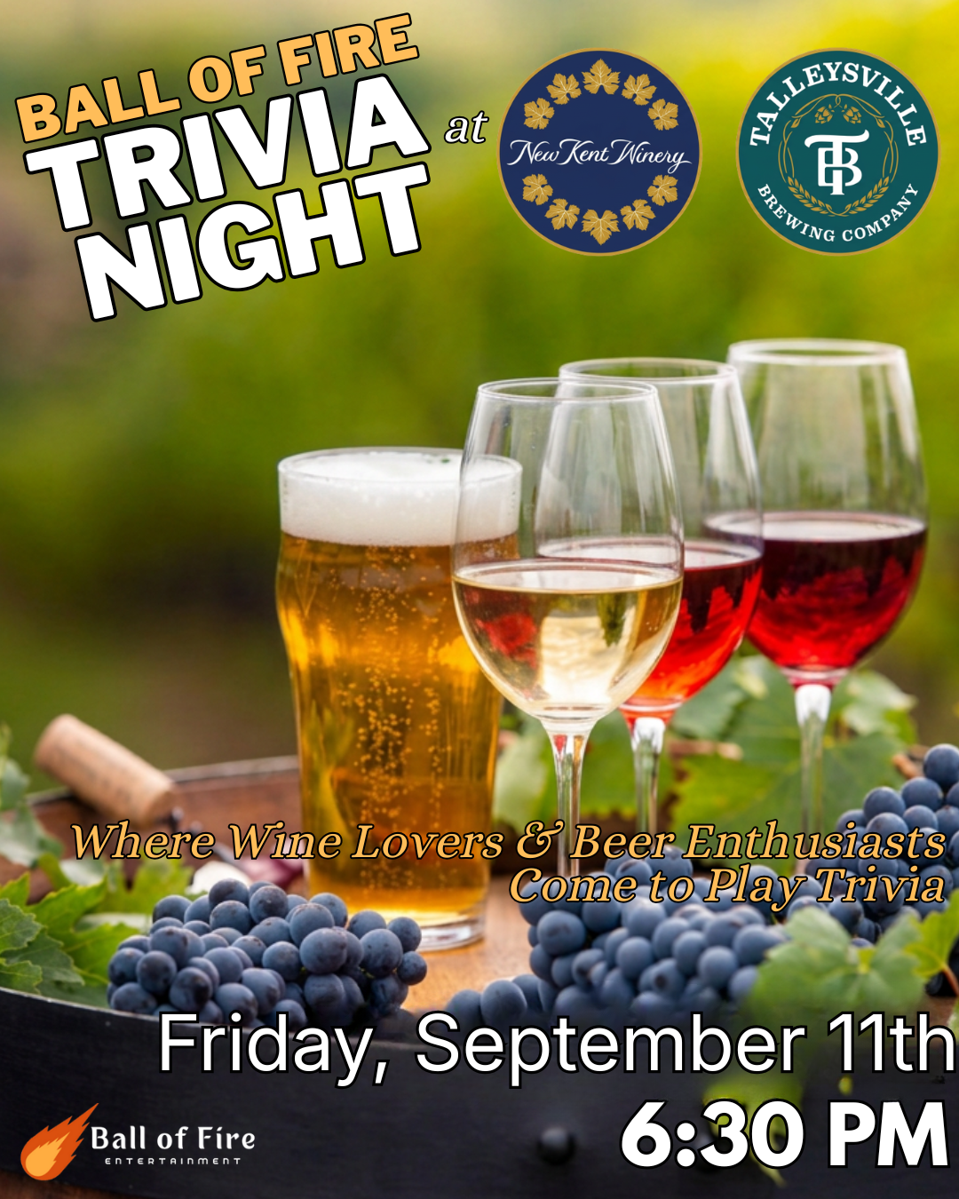 Ball of Fire Entertainment Trivia