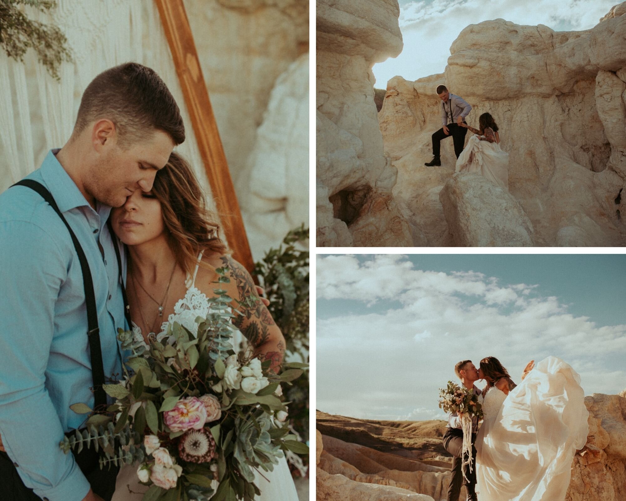 elopement at paint mines in Colorado