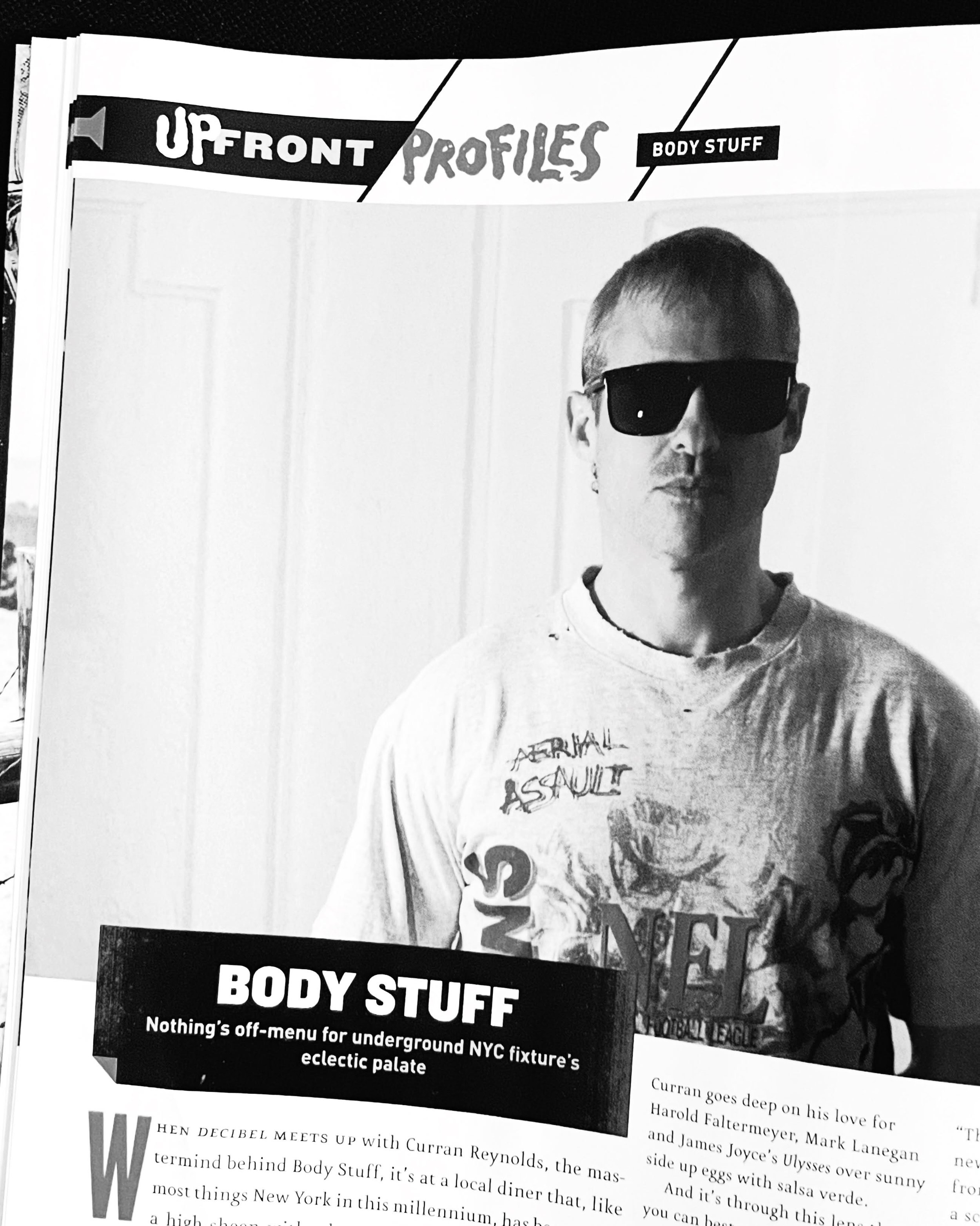 Here at The Chain, we&rsquo;ve been @decibelmagazine readers since issue 1 and it&rsquo;s an honor to see our own Curran Reynolds get a page in the magazine, talking about his solo project, @bodystuffworldpeace.

Decibel&rsquo;s November 2026 issue i
