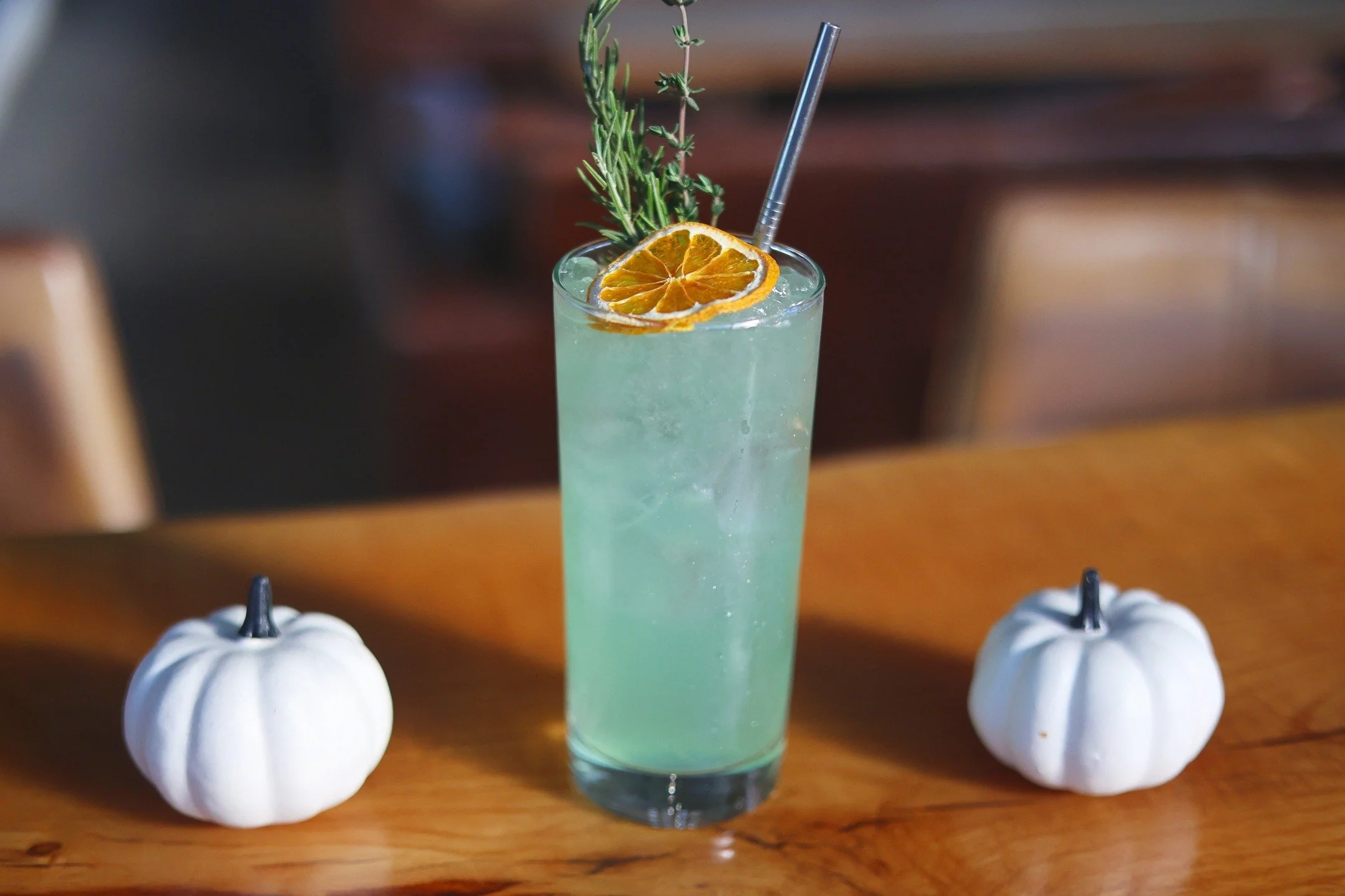 Freya's Kiss. Sweet, light, and loving. But just like the norse goddess herself, this refreshing cocktail can bring war and kick your butt if you're not too careful.