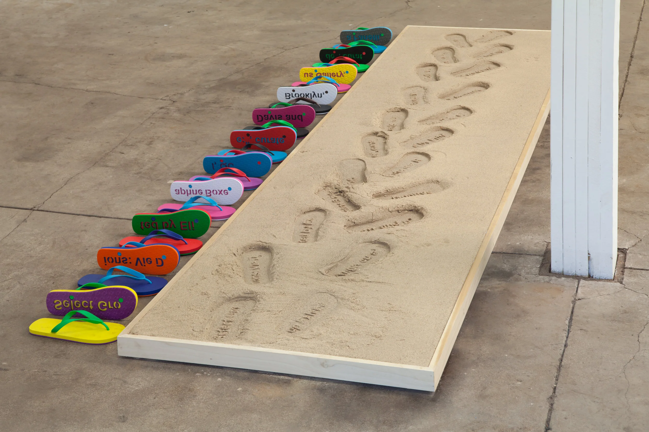 Lean In To Walking: Customizable Resume Sand Impression Sandals