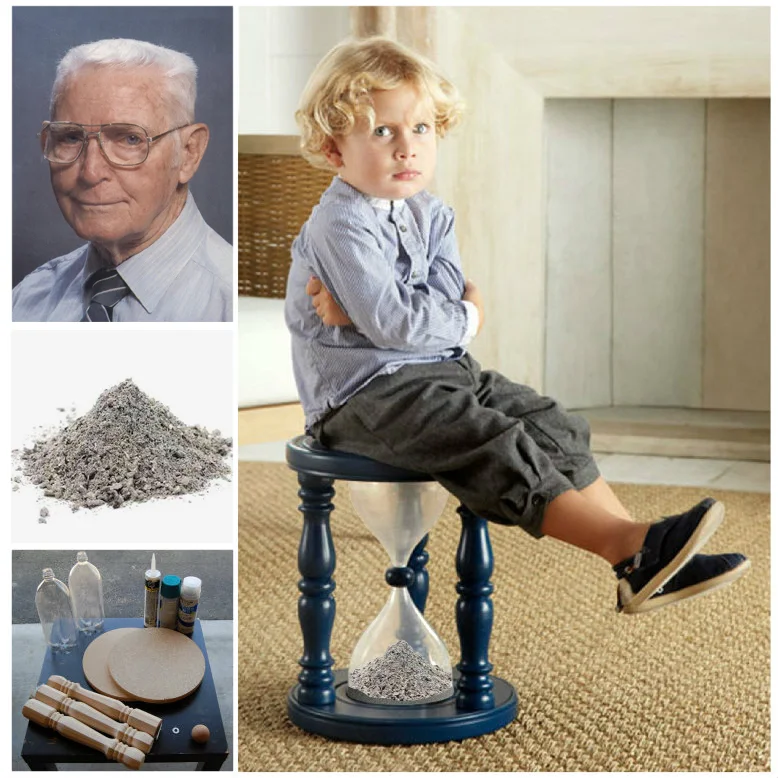 Memories of a Disciplinarian: A Time Out Stool Remembrance Urn