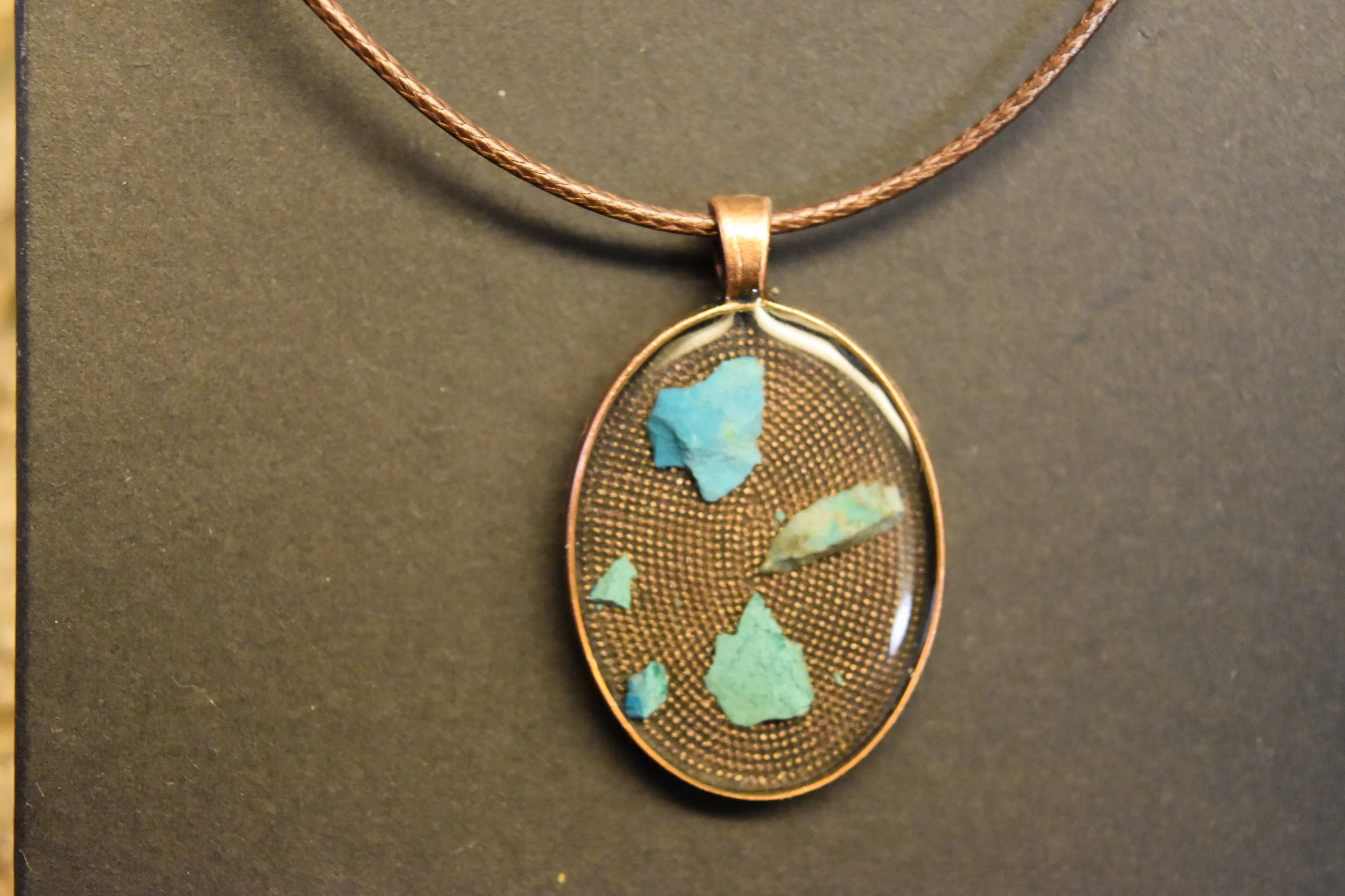 turquoise pendant necklace jewelry Strong Art Creations