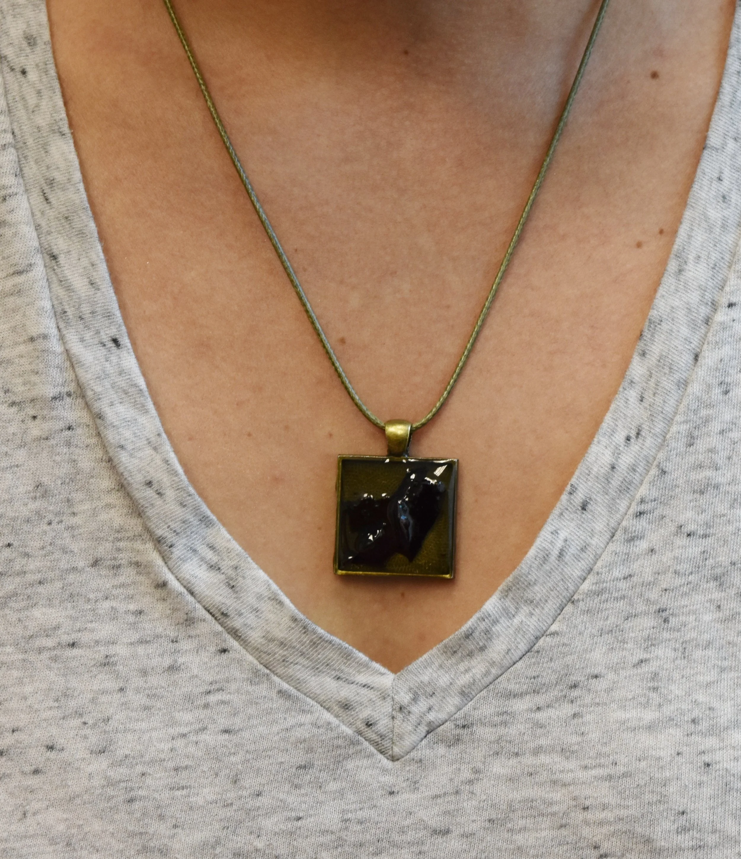 rose petal necklace pendant Strong art creations