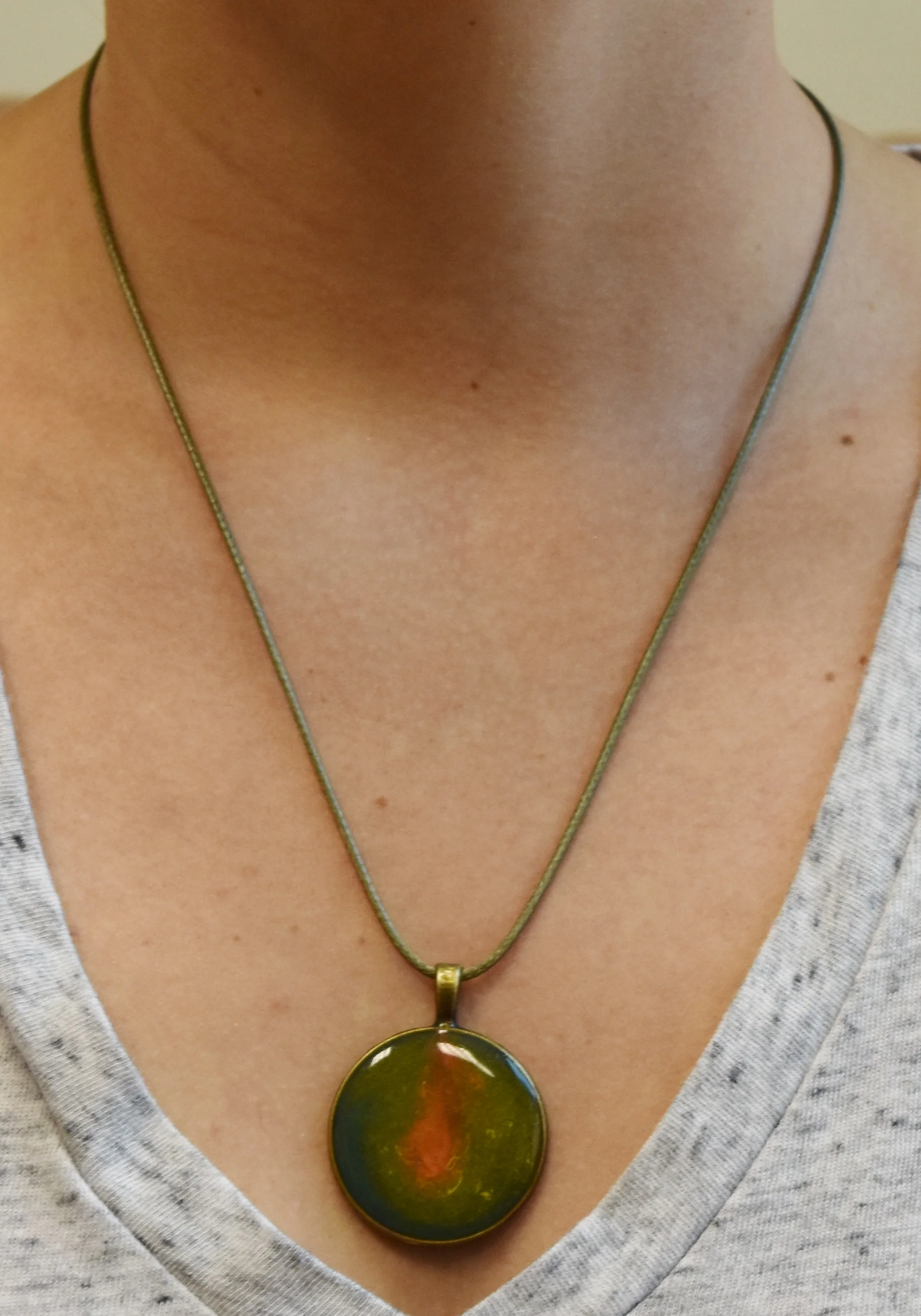 resin art soul jewelry necklace pendant Strong Art Creations