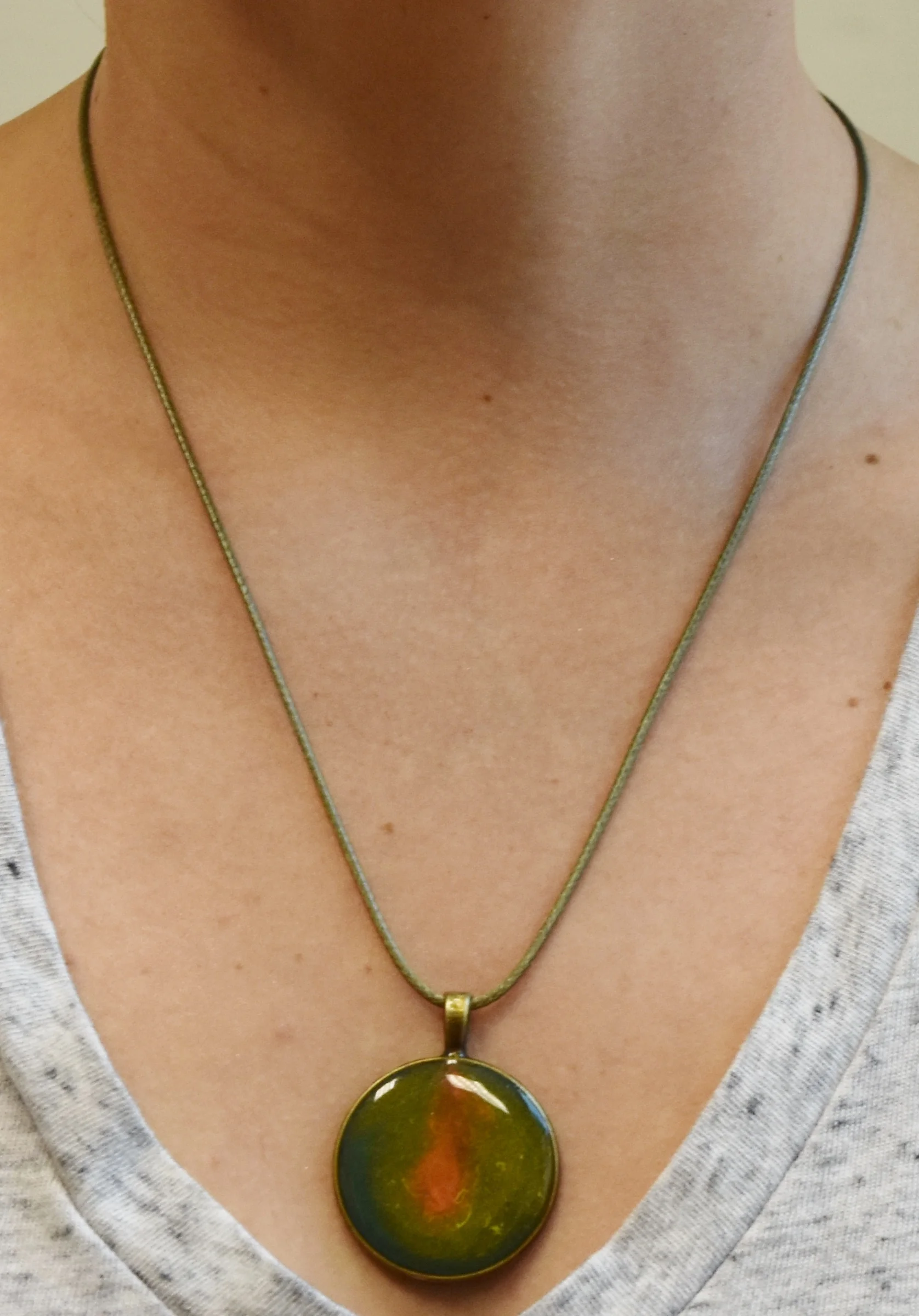 soul jewelry resin art necklace pendant healing Strong Art Creations