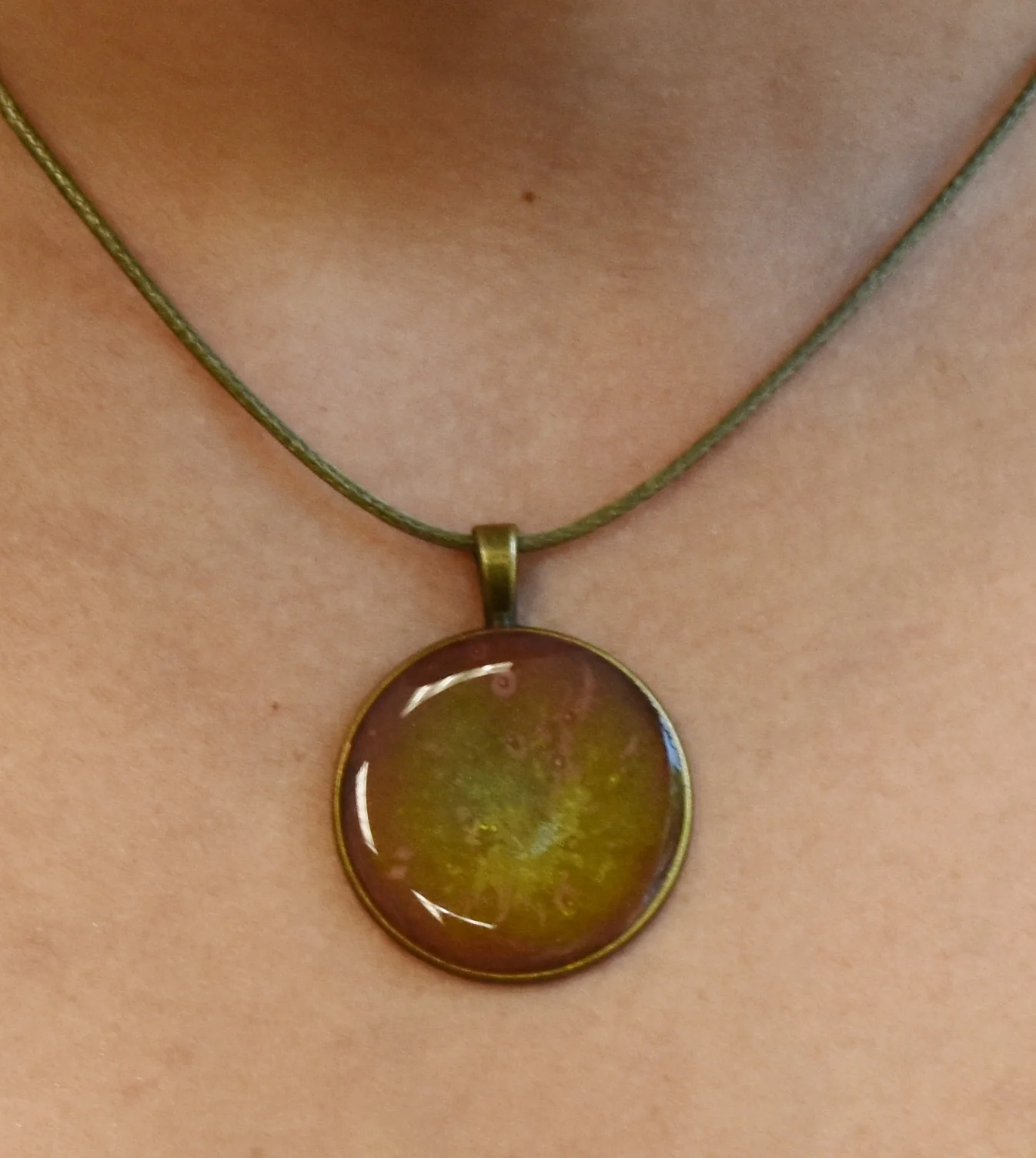 soul jewelry resin art healing necklace pendant Strong Art Creations